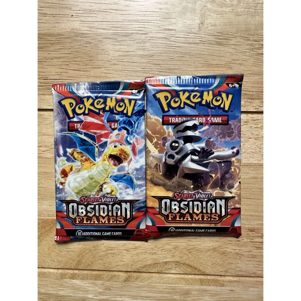 Pokémon TCG Scarlet & Violet: Obsidian Flames Booster Pack Sealed lot of 2